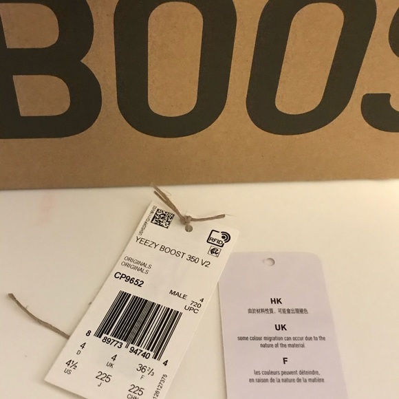 Yeezy Boost 350, Black w/red letters ,💯 authentic - Picture 8 of 12